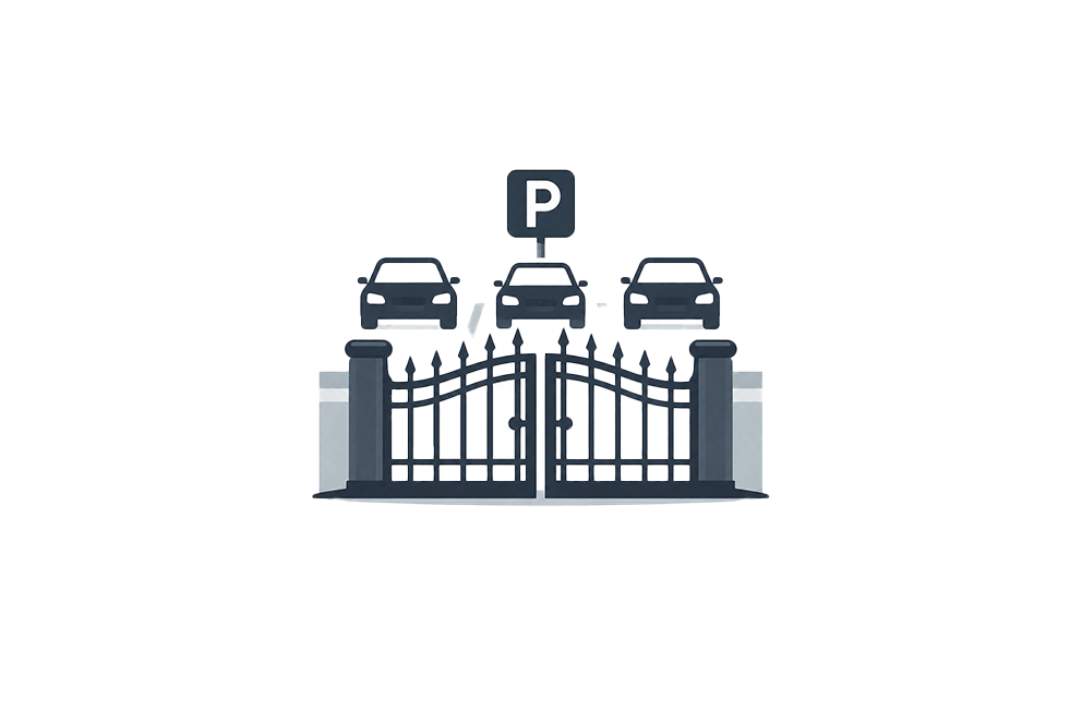 Parcheggio recintato